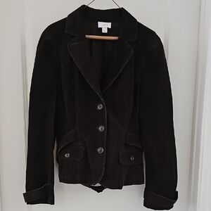 LOFT Espresso Corduroy Blazer